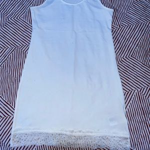 White mini dress